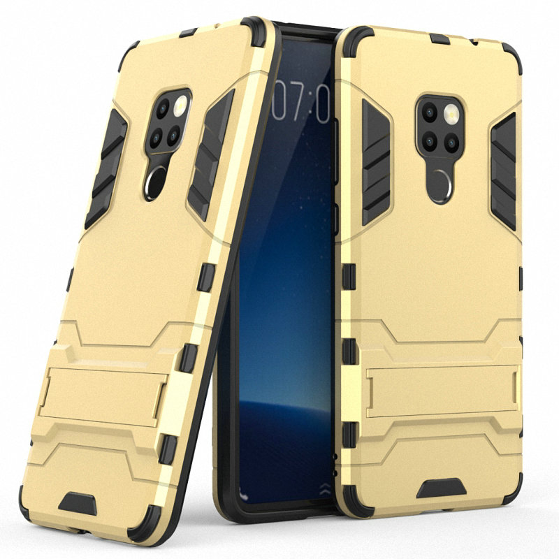 เคส Huawei Mate 20 #เคสฝาหลังพลาสติก ไฮบริด TPU + Kickstand