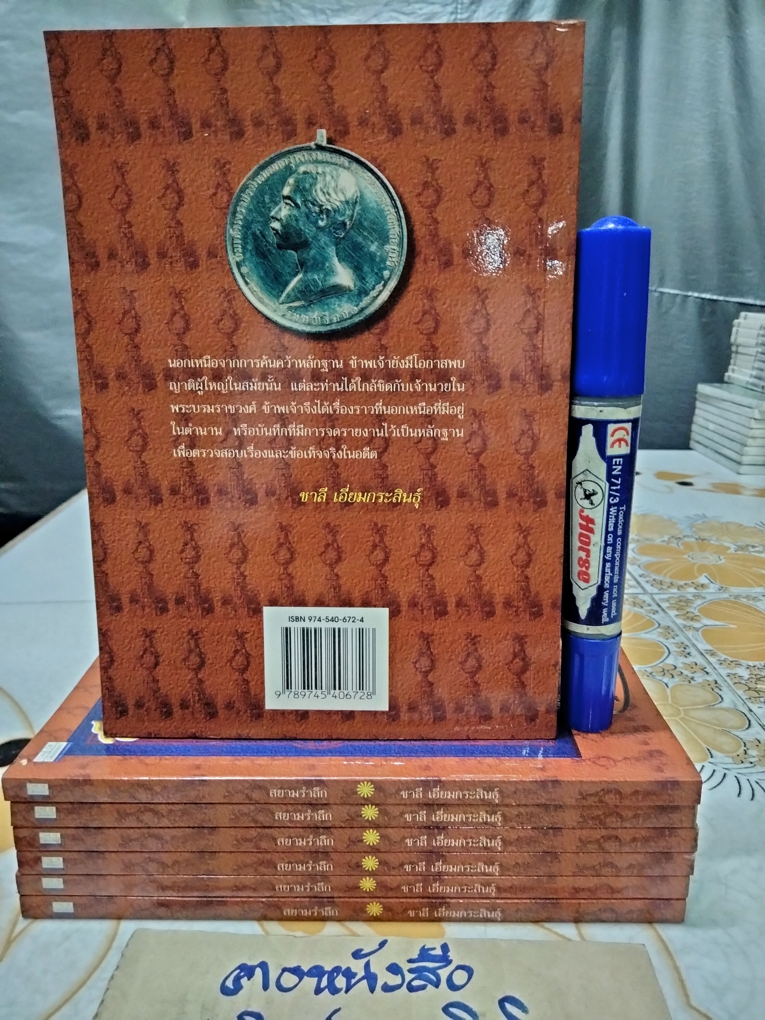 สยามรำลึก โดย ชาลี เอี่ยมกระสินธุ์ พิมพ์ปี พ.ศ.2540