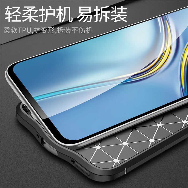 Case Huawei Nova 8i#เคสฝาหลัง TPU ผิวลิ้นจี่ช่วยป้องกันลายนิ้วมือและกันลื่นได้ดี