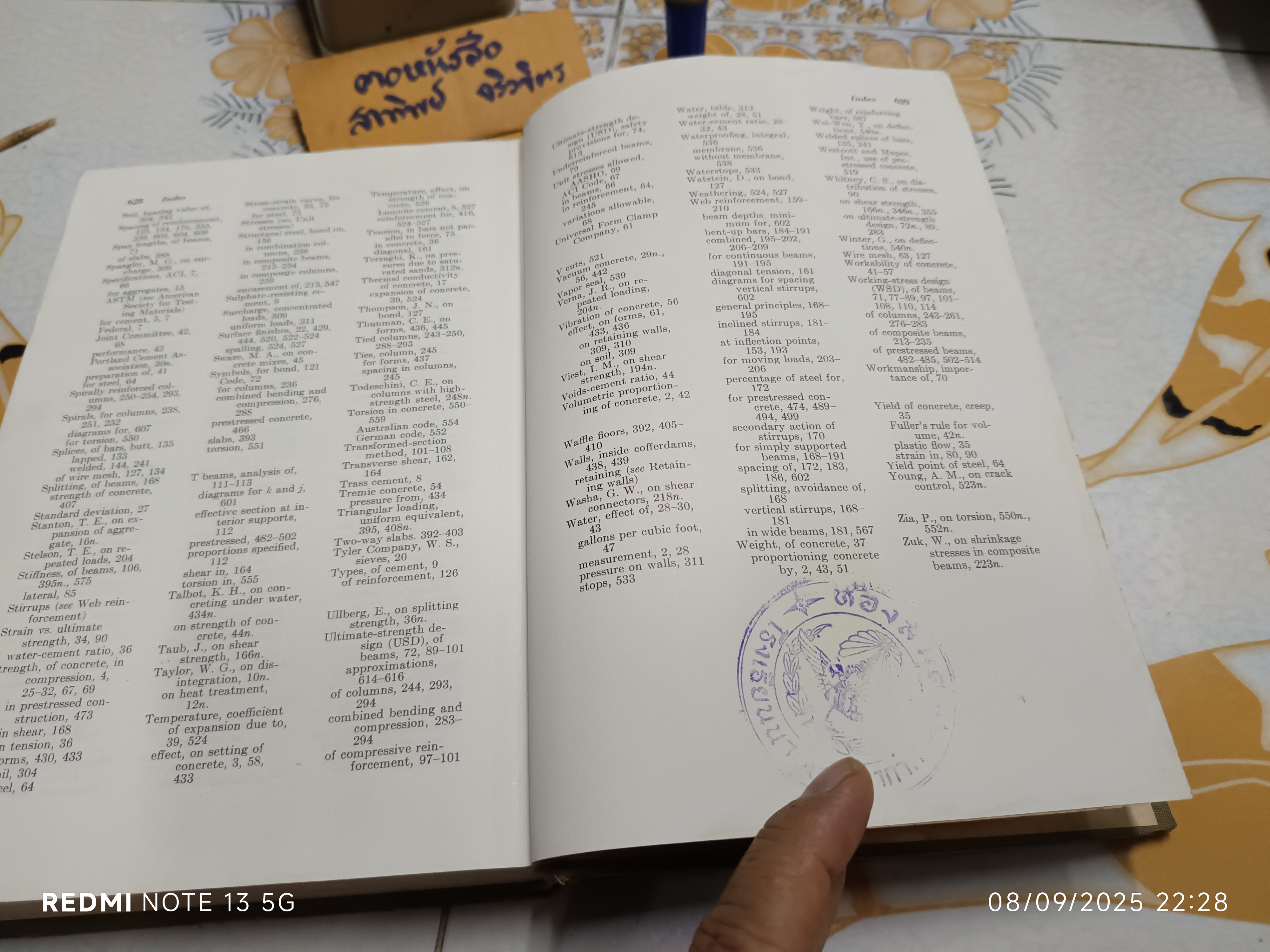 The Theory and Practice of Reinforced Concrete โดย Dunham ,1966 / หนังสือจำหน่ายออกจากห้องสมุด ** มีตราประทับหลายจุด **สินค้าหมด**