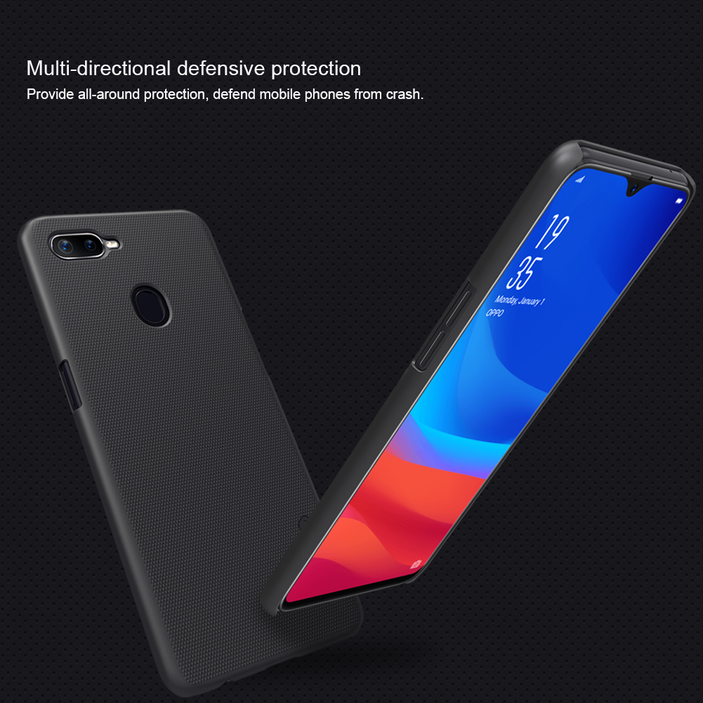 เคส OPPO F9 #เคสฝาหลังแข็ง NILLKIN แท้รุ่น Super Frosted Shield Hard Cover คุณภาพดีราคาเบาๆสบายกระเป๋า