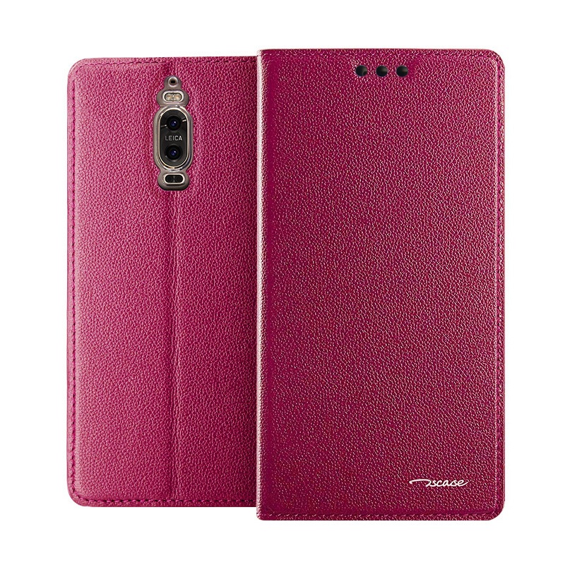 Case Huawei Mate 9 Pro เคสฝาพับหนังแท้ ผิวลิ้นจี่ TSCASE