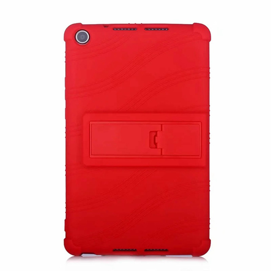 เคส Huawei MediaPad M5 lite 8 #เคสฝาหลังซิลิโคนนิ่มมีขาตั้ง Soft Silicone Case Back Cover with Stand