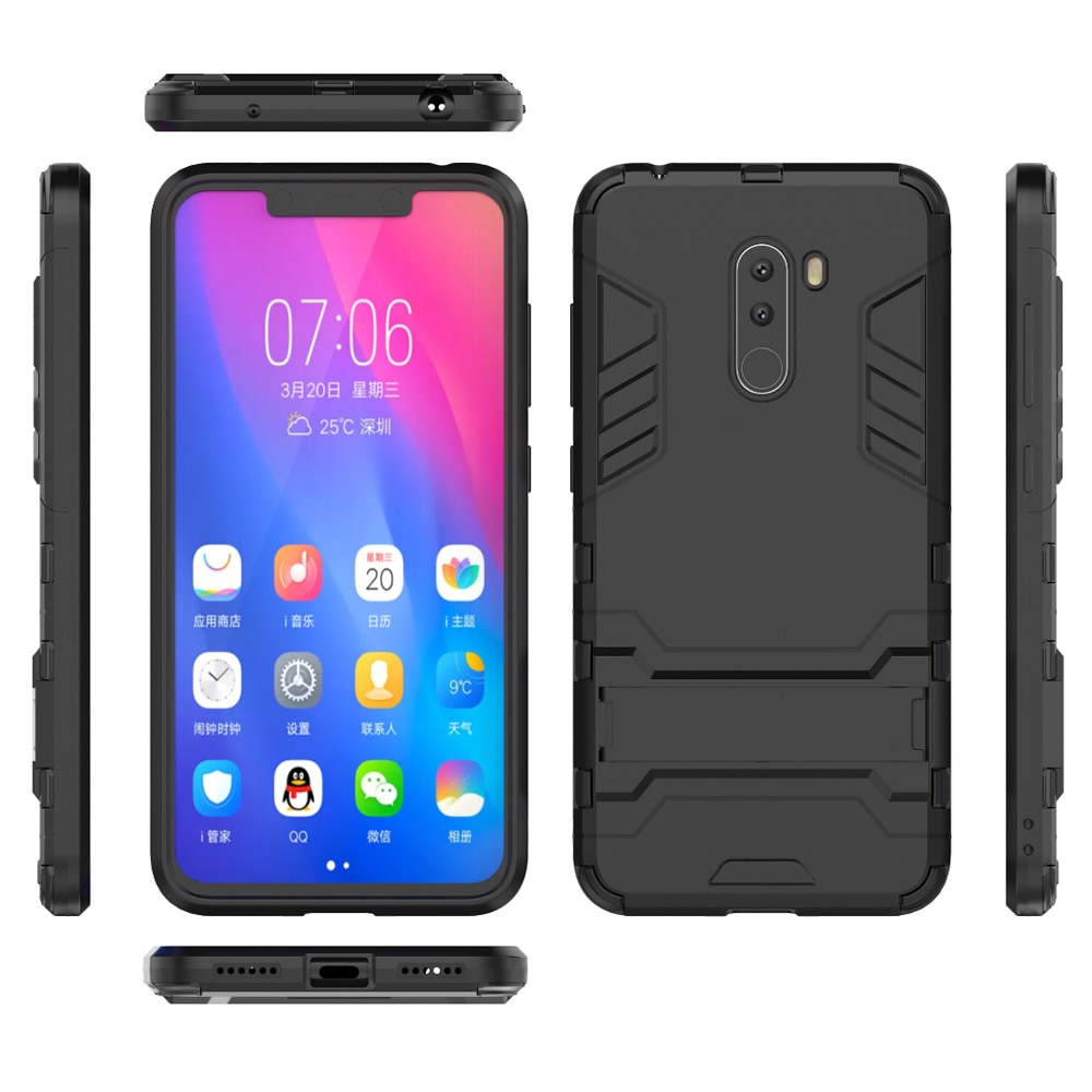Case Xiaomi Pocophone F1 #เคสฝาหลังพลาสติก Cool Guard Plastic TPU Hybrid (สินค้าพร้อมส่ง)