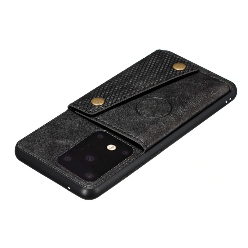 เคส Samsung Galaxy Note 20 Ultra / Note 20 Ultra 5G #เคสแบบฝาหลัง TPU เคลือบหนัง PU มีที่เก็บบัตร PU Leather Coated TPU Card Holder Magnetic Kickstand
