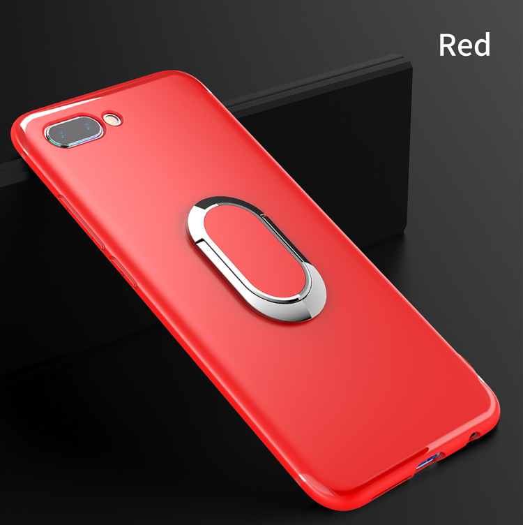 เคส Honor 10 #เคสฝาหลัง TPU มีแหวนสวมนิ้วแม่เหล็ก Kickstand Fingered Frosted