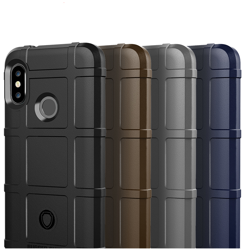 Case Xiaomi Mi A2 Lite #เคสฝาหลัง Rugged Shield Series Soft Silicone Shock Absorption Matte กันกระแทก