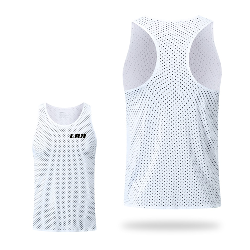 เสื้อกล้ามวิ่ง เสื้อกล้ามออกกำลังกายน้ำหนัก 61 กรัมรูระบายอากาศทั้งตัว เบา แห้งเร็ว (S27)