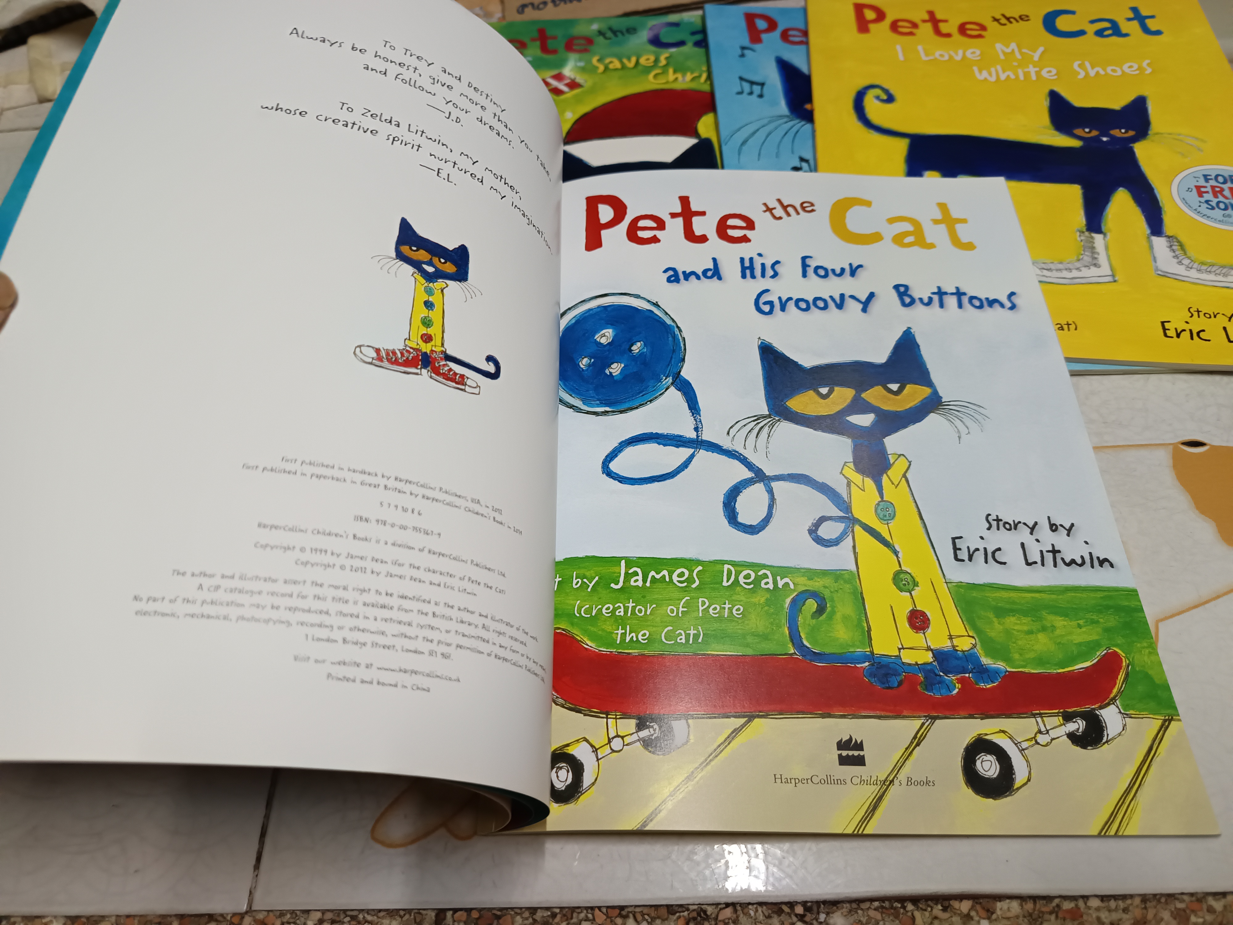 หนังสือนิทานภาษาอังกฤษ I can read : Pete the Cat Set (มีแค่ 5 เล่ม)