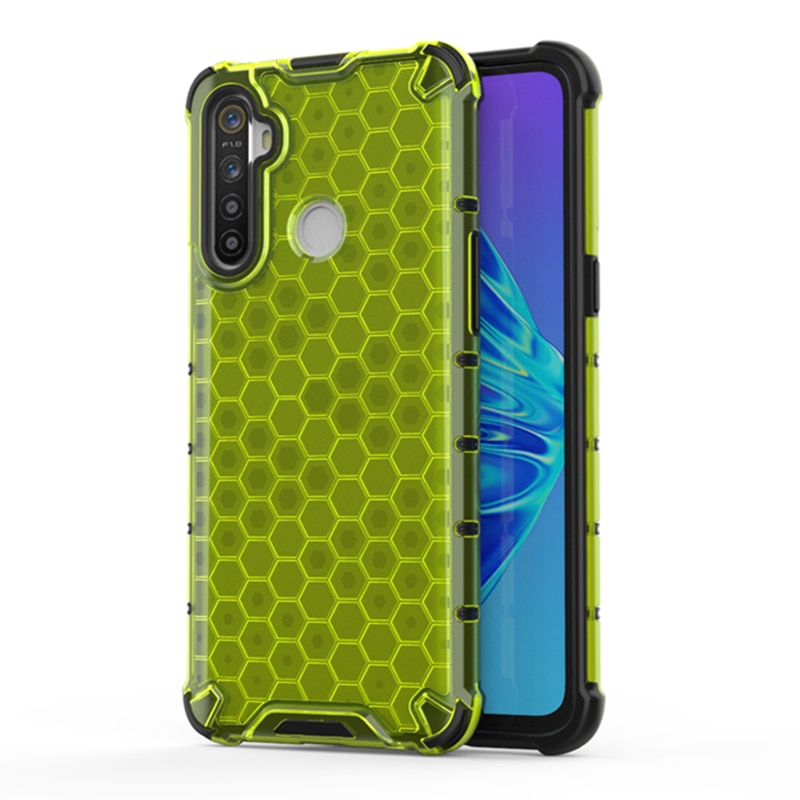 เคส Realme 5i/ 5/5s #เคสกันกระแทก Honeycomb Shock Absorber TPU + PC + Silicone Hybrid