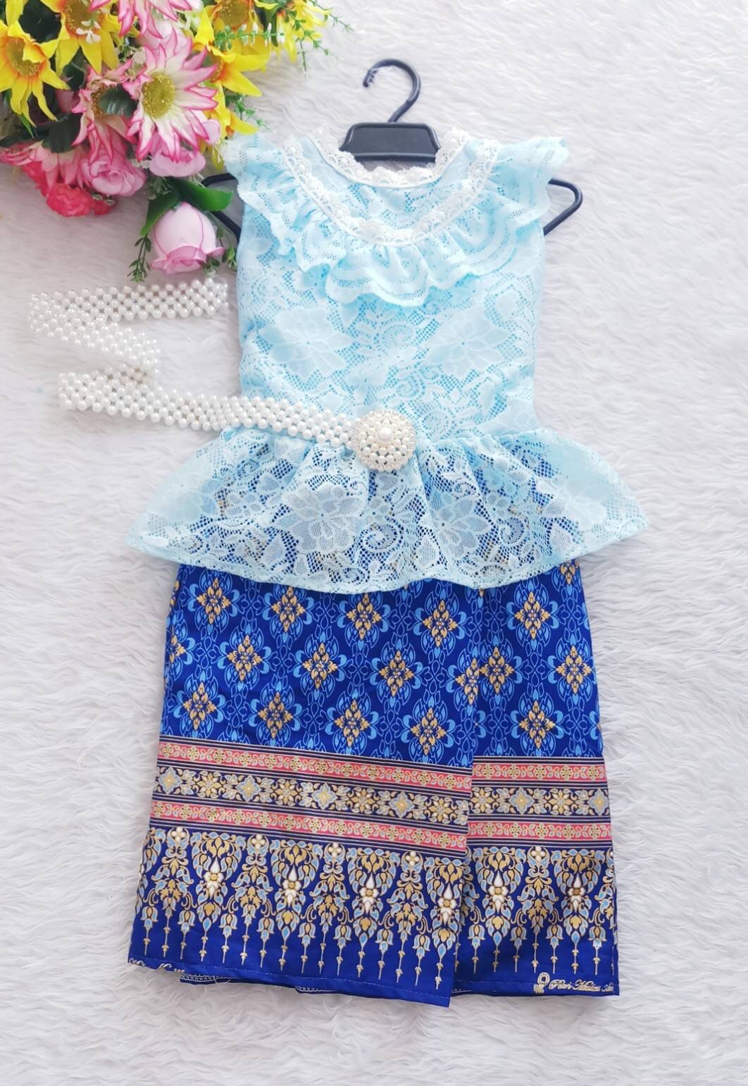 ชุดผ้าไทยเด็กหญิง