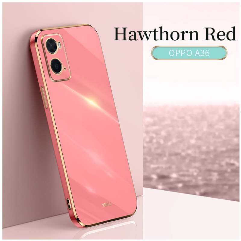 เคส OPPO A76 #เคสฝาหลัง TPU นิ่มขอบเงา