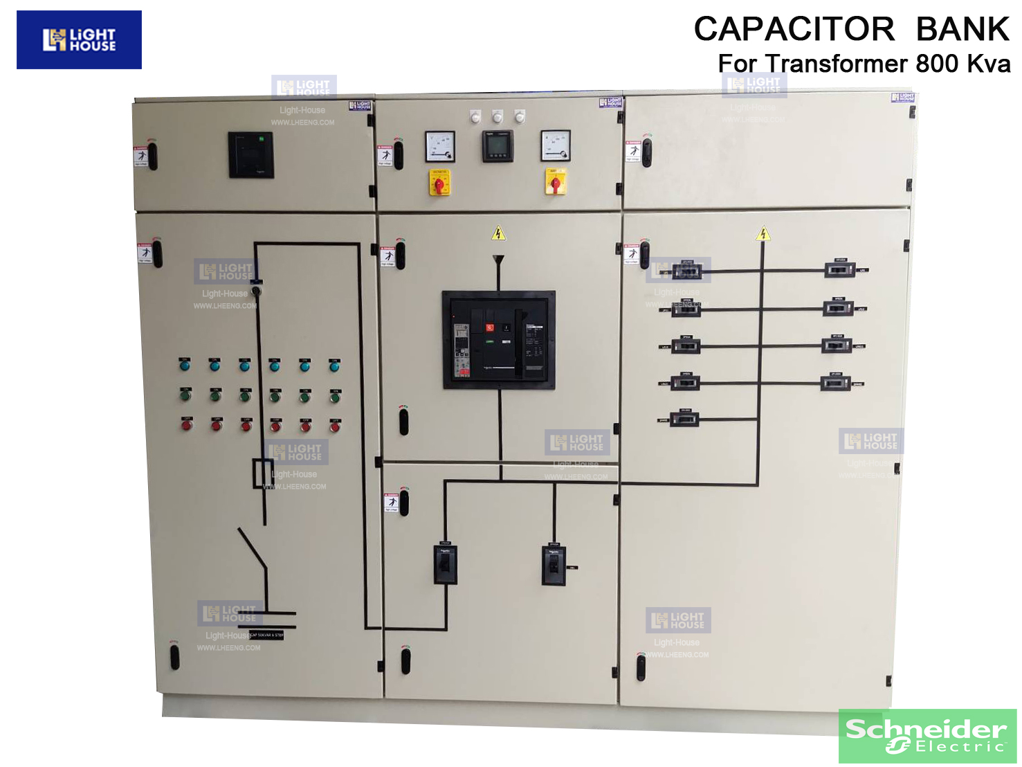 ตู้คาปาซิเตอร์ แบงค์ (Capacitor Bank) สำหรับหม้อแปลงขนาด 800 KVA Main 3P1250A