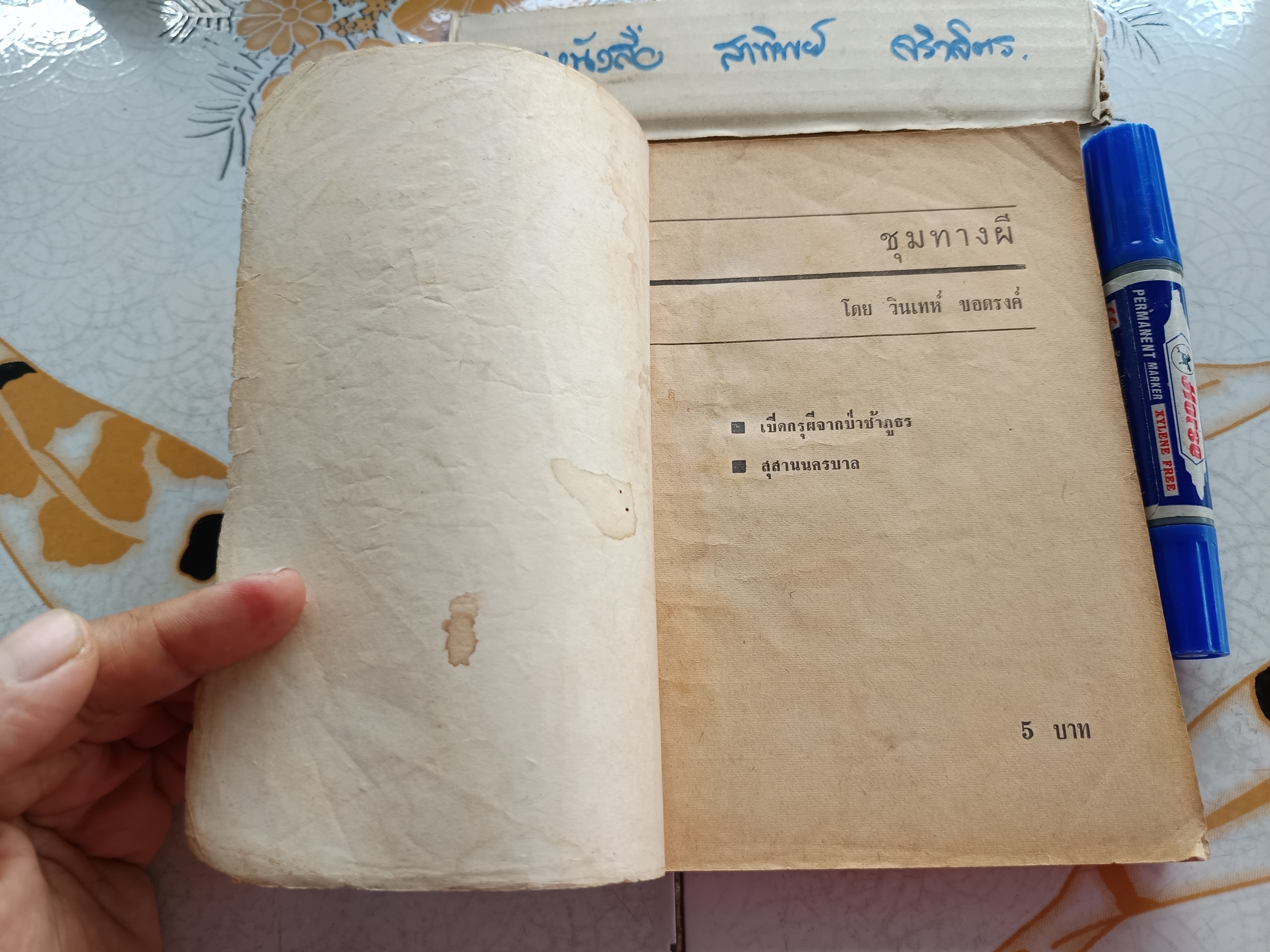 ชุมทางผี (ปกอ่อน) โดย วินเทห์ ขอดรงค์ สำนักพิมพ์วุฒิสาส์น จัดพิมพ์ปีพ.ศ 2512