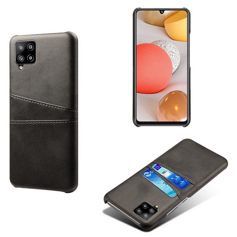 Case Samsung Galaxy A42 5G #เคสแบบฝาหลังหุ้มหนัง Double Card Slots PU Leather Coated