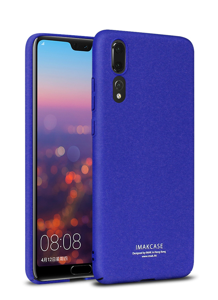 เคส Huawei P20 Pro #เคสฝาหลังมีแหวนสวมนิ้ว IMAK Ring Holder Kickstand Matte PC + ฟิล์มกันรอยหน้าจอ
