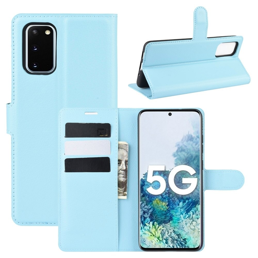Case Samsung Galaxy S20 FE / S20 FE 5G #เคสฝาพับสไตล์กระเป๋าสตางค์หนัง PU ผิวลิ้นจี่