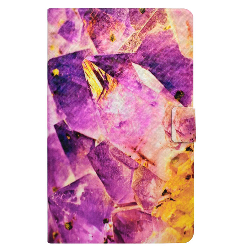 เคส Samsung Galaxy Tab A 10.1 2016 T580 T585 #เคสฝาพับหนัง PU พิมลาย รูปแบบลายหินอ่อนสวยงามทันสมัย