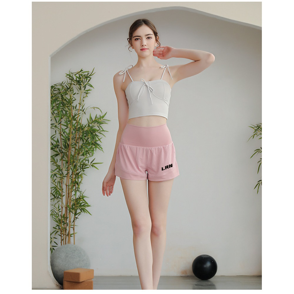 กางเกงวิ่งมาราธอน 2" วิ่งเทรล woman เอวสูงปิดพุงมีซิปกระเป๋าด้านหลัง (G21)