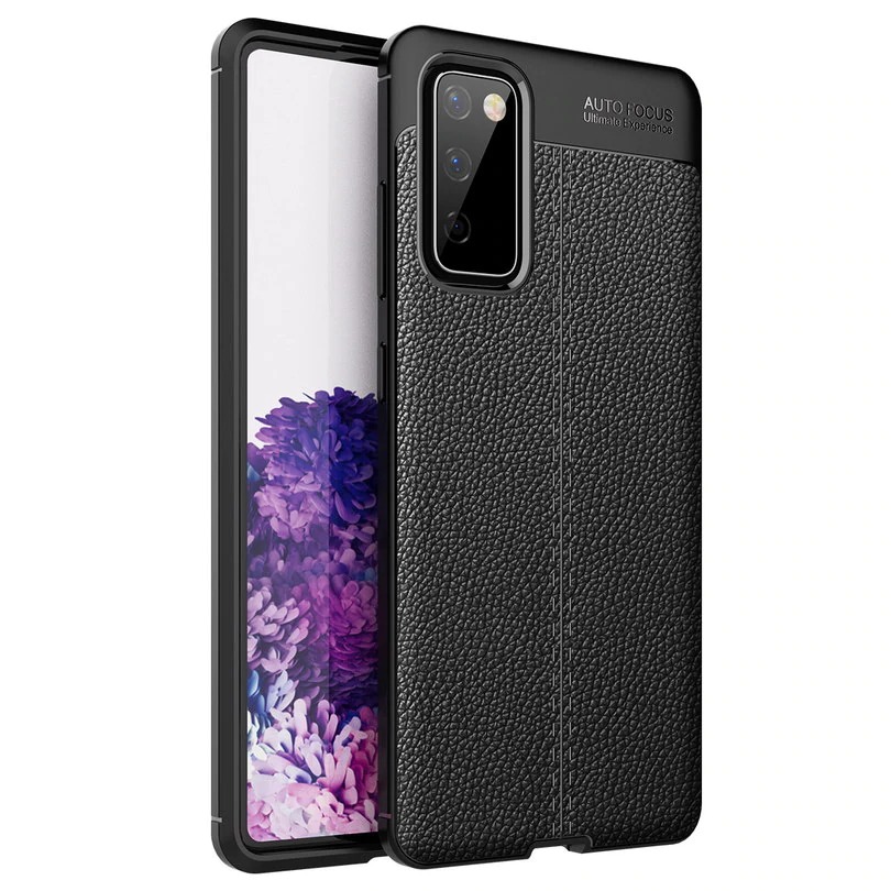 เคส Samsung Galaxy S20 FE/S20 FE 5G #เคสฝาหลัง TPU ผิวลิ้นจี่ช่วยป้องกันลายนิ้วมือและกันลื่นได้ดี