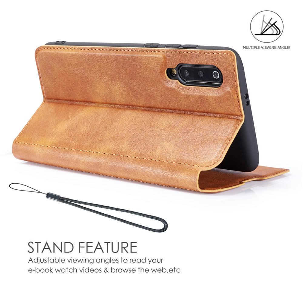 เคส Samsung Galaxy A50 / A50s / A30s #เคสฝาพับหนัง PU สไตล์เรียบง่ายออกแบบบางมีช่องเสียบการ์ด Ultra-thin Simple Style Leather Flip