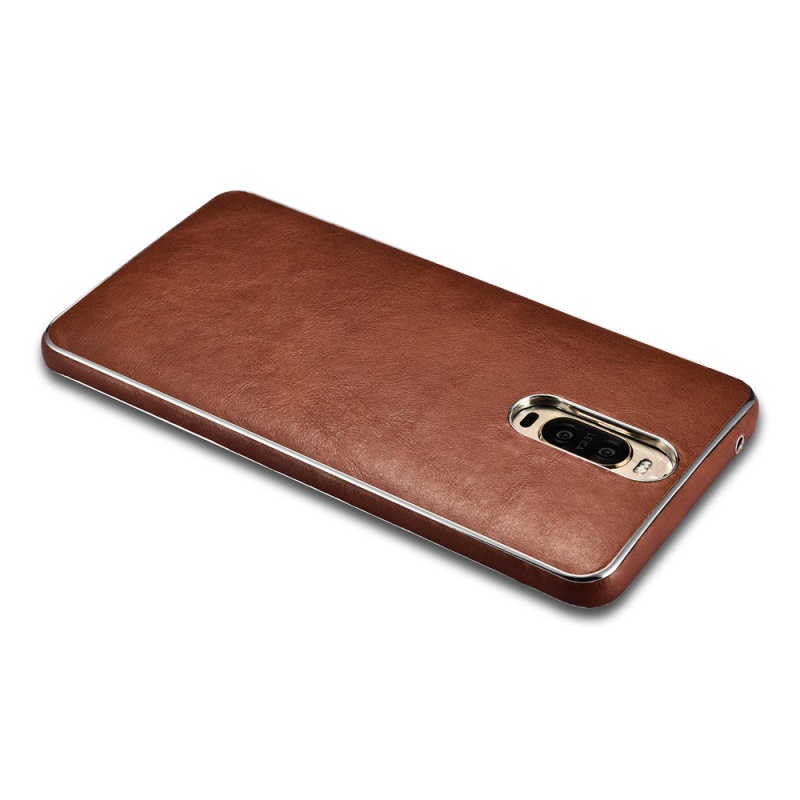เคส Huawei Mate 9 Pro #เคสฝาหลังพลาสติกเคลือบหนัง PU XOOMZ Plated Leather Skin