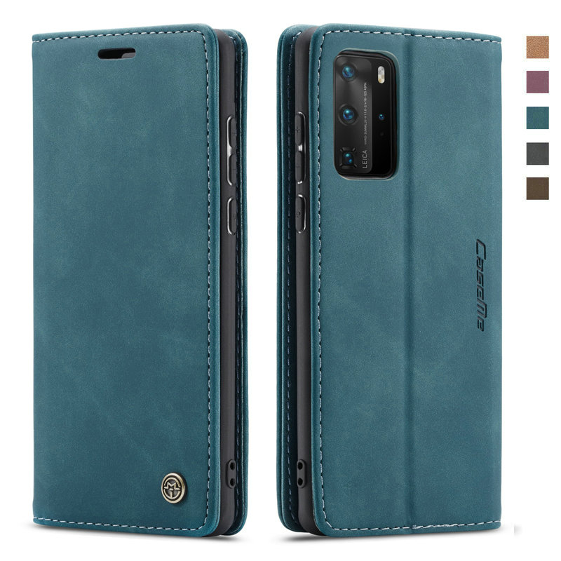 เคส Huawei P40 Pro #เคสฝาพับหนังกระเป๋าสตางค์ CASEME Auto-absorbed Leather Wallet