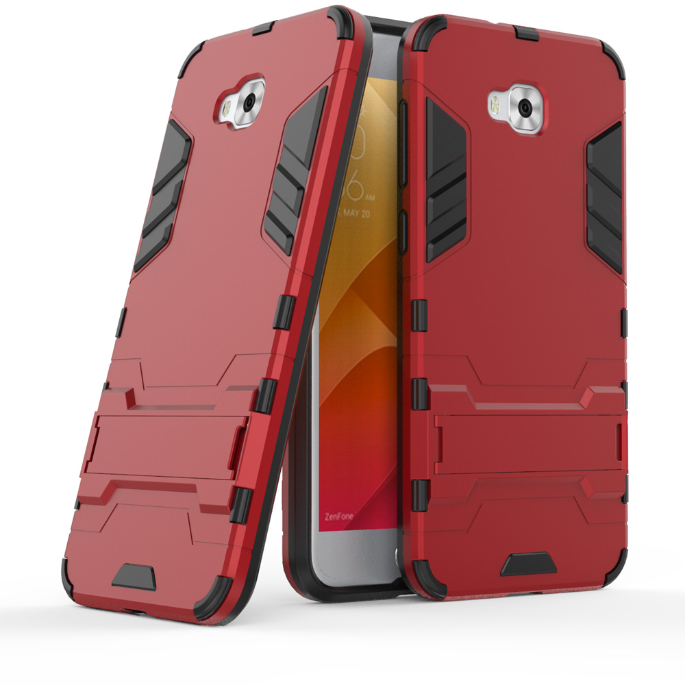 Case Asus Zenfone 4 Selfie ZD553KL #เคสฝาหลัง Cool Guard ไฮบริด พลาสติก+TPU มีขาตั้งในตัว