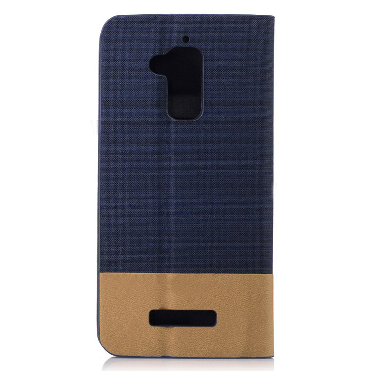 Case Asus Zenfone 3 MAX ZC520TL เคสหนังฝาพับ Bi-color Canvas Flip Leather Card Holder Case