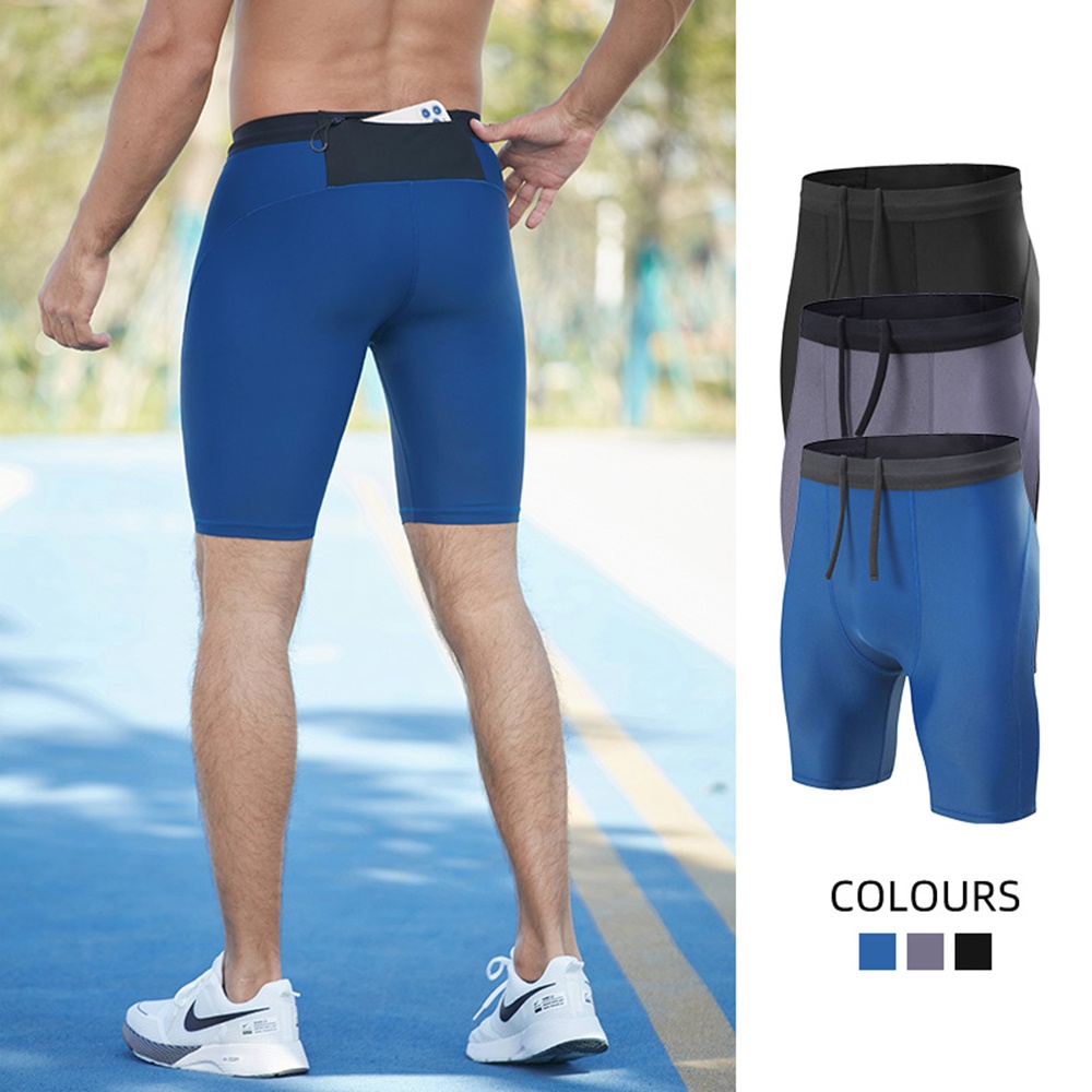 กางเกงรัดกล้าม กางเกงรัดรูปขาสั้น Compression Man Running (F39)