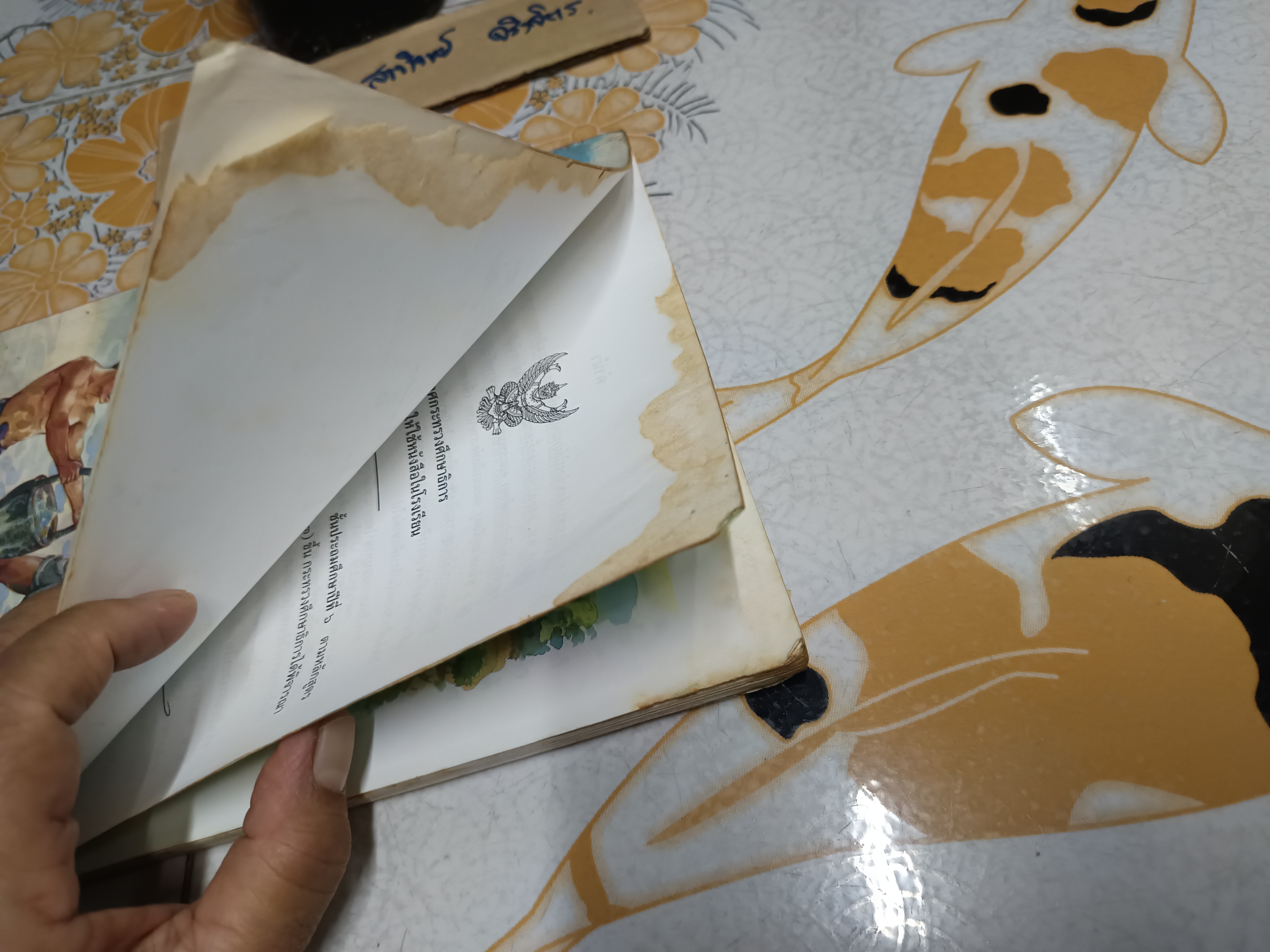 หนังสือเรียนภาษาไทย ชุดพื้นฐานภาษา ชั้นประถมศึกษาปีที่ 6 เล่ม 1 พิมพ์ปีพ.ศ 2545 **หนังสือมีคราบน้ำ (ตามรูป) **สินค้าหมด**