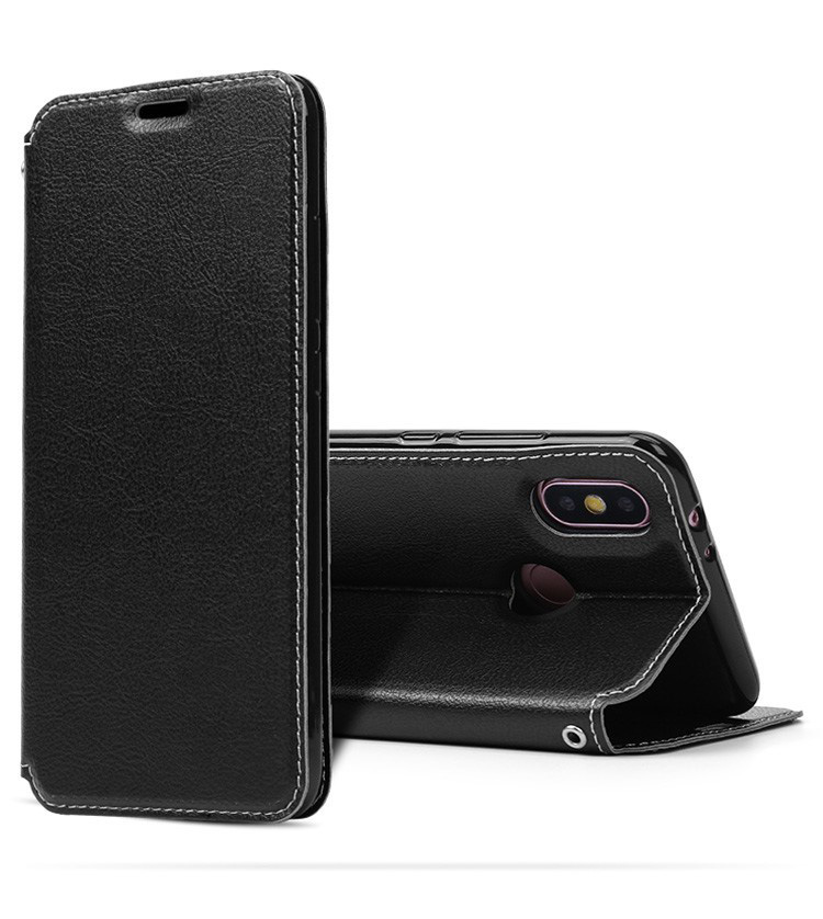 เคส Xiaomi Mi 8 (6.21-inch) #เคสฝาพับหนัง PU มีช่องใส่บัตร Auto-absorbed Leather