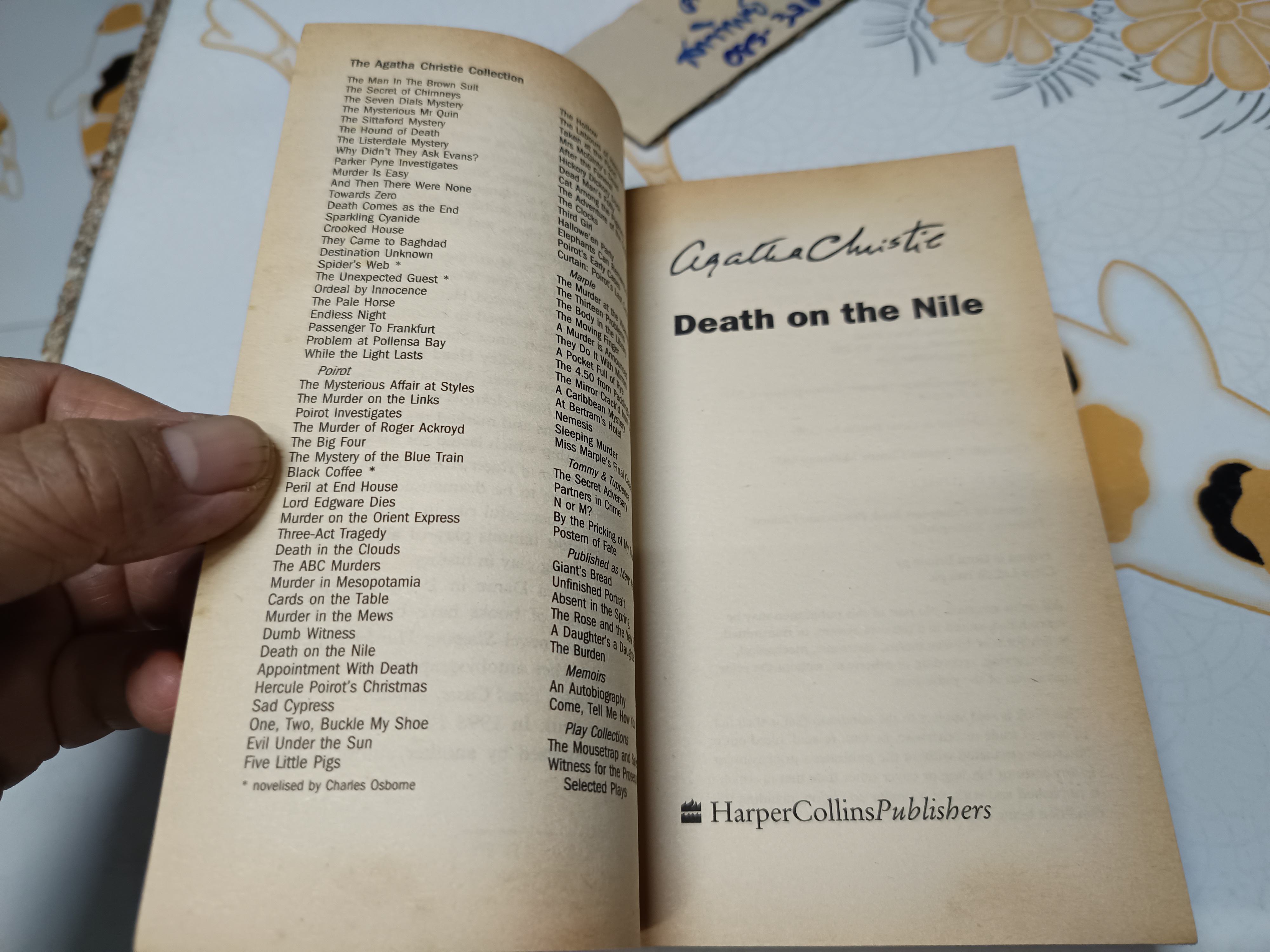 Death on the Nile Agatha Christie's A Hercule Poirot mystery 2001