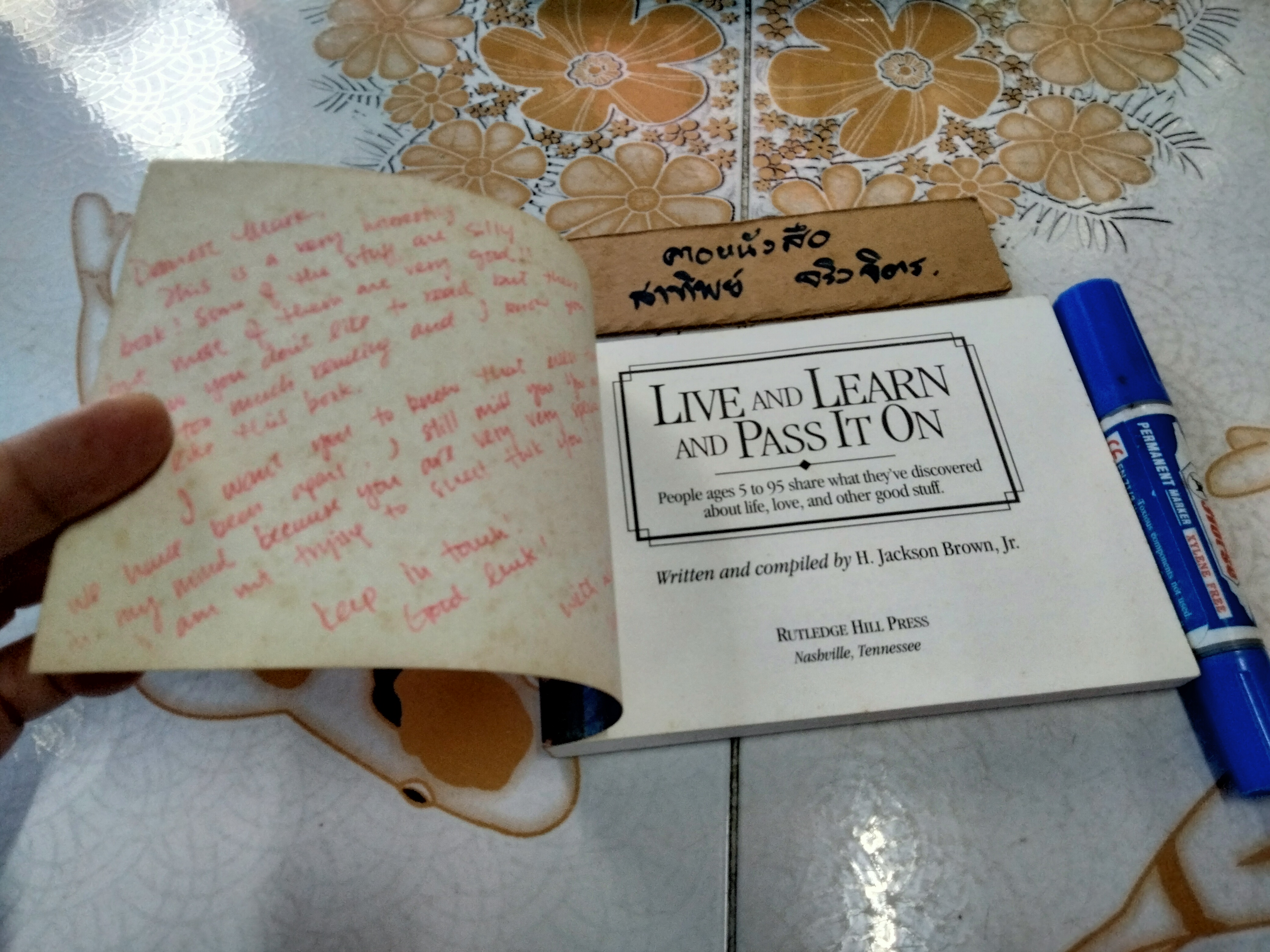 Live and Learn and Pass It on By H. Jackson Brown, Jr.