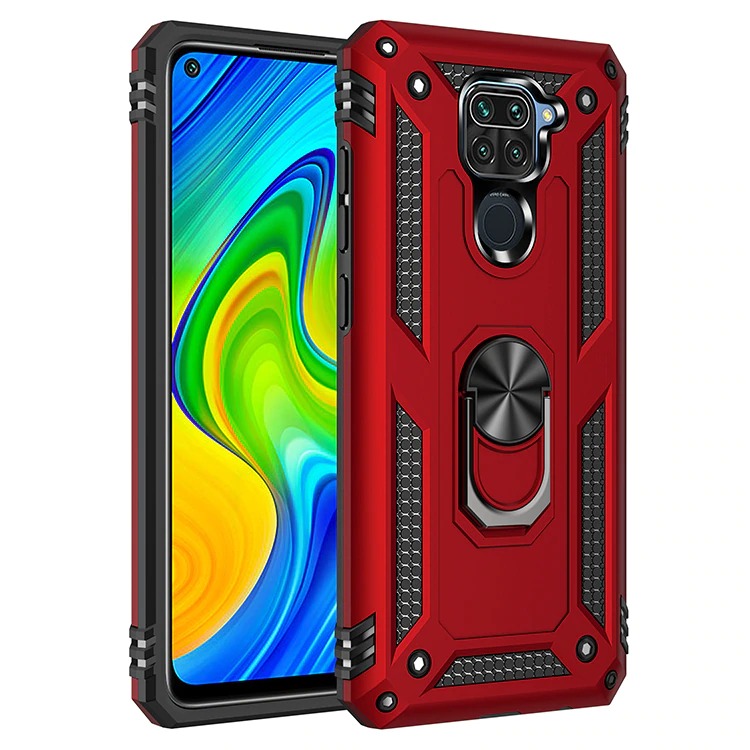 เคส Redmi Note 9 #เคสฝาหลัง Hybrid TPU+PC มีแหวนสวมนิ้ว