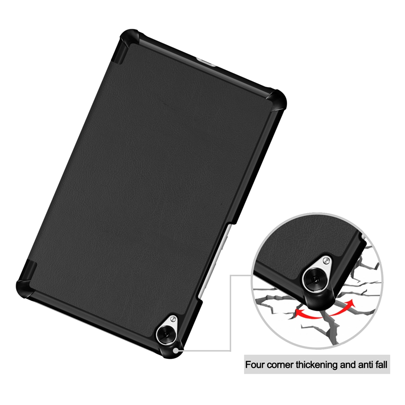 Case Huawei MediaPad M6 8.4 #เคสฝาพับหนัง PU แบบ 3 พับ Tri-fold Stand Leather Smart Tablet