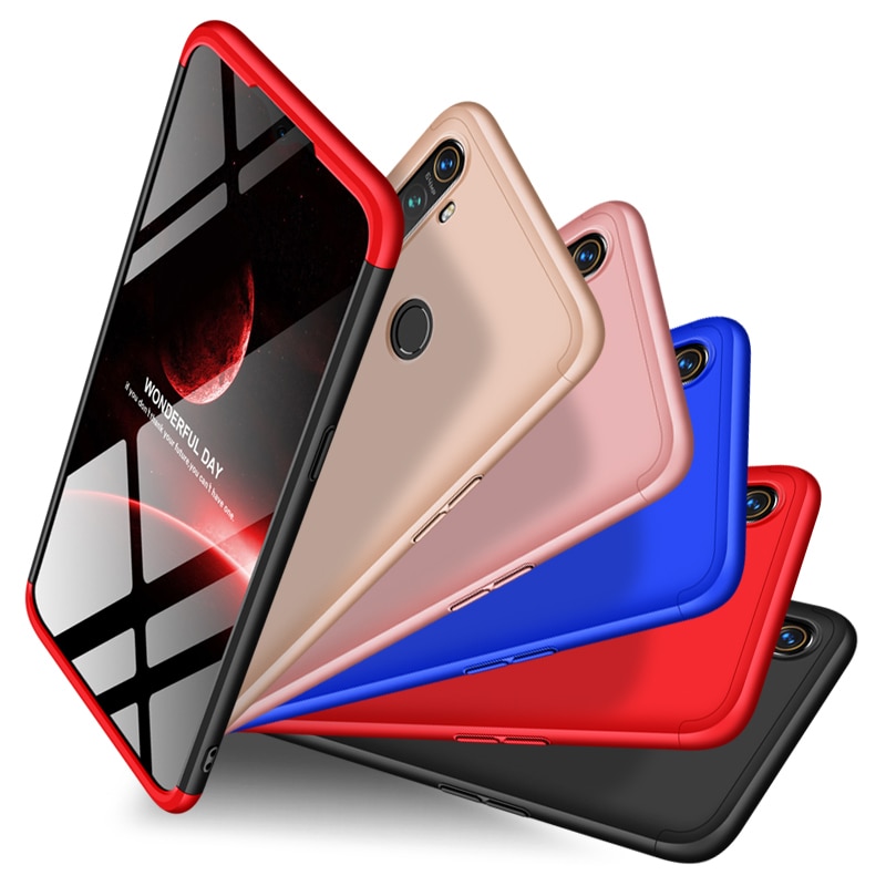 เคส realme 5i #เคสฝาหลังพลาสติกแข็ง Detachable All-wrapped Matte แยกชิ้นได้