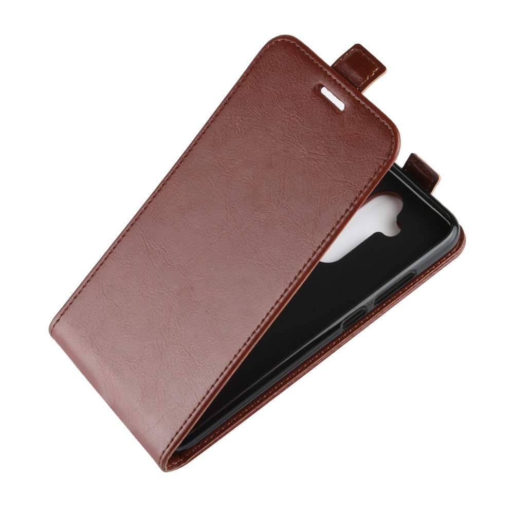 เคส Nokia 8.1 / X7 #เคสฝาพับแนวตั้งหนัง PU ผิวหนังม้า Crazy Horse Skin Leather