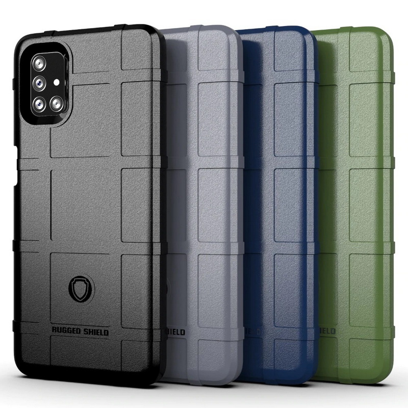 เคส Samsung Galaxy M51 #เคสฝาหลัง Rugged Shield Series Soft Silicone Shock Absorption Matte กันกระแทก