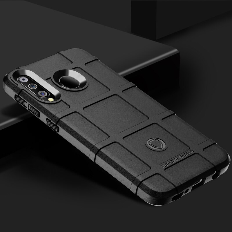Case Samsung Galaxy A20s #เคสฝาหลัง Rugged Shield Series Soft Silicone Shock Absorption Matte กันกระแทก