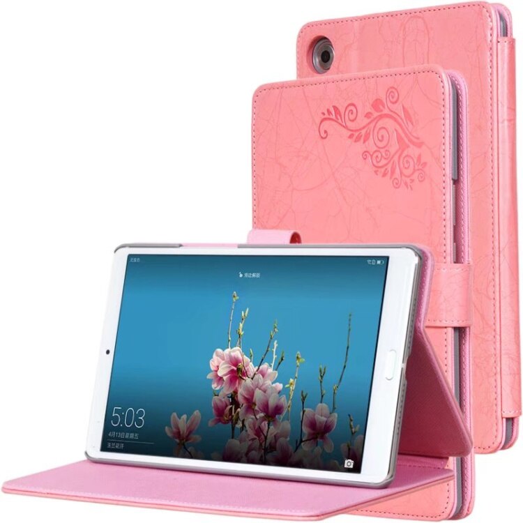Case Huawei MediaPad M5 8.4 นิ้ว #เคสฝาพับหนัง PU พิมพ์ลาย Protective PU Leather Stnad Case