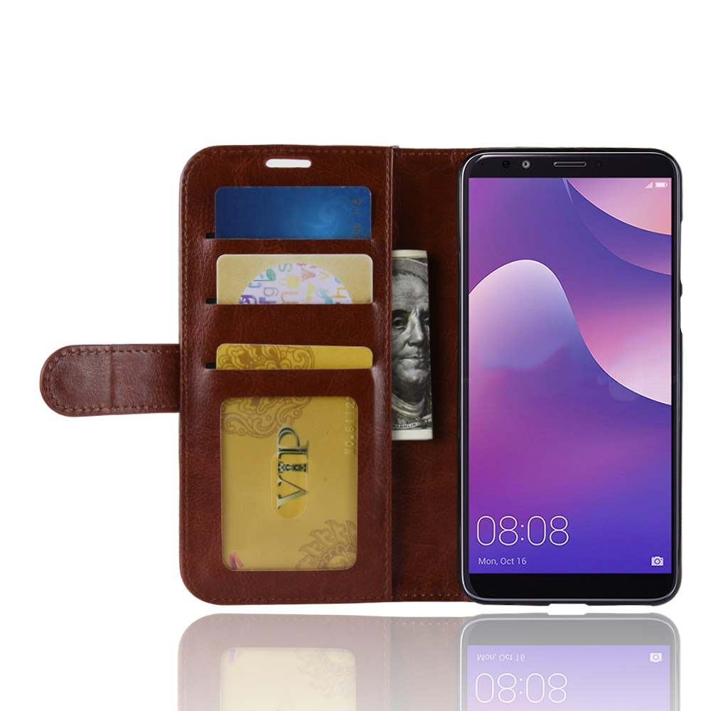Case Xiaomi Mi 8 Lite #เคสฝาพับหนัง PU ผิวหนังม้าสไตล์กระเป๋าสตางค์ราคาเบาๆสบายกระเป๋า