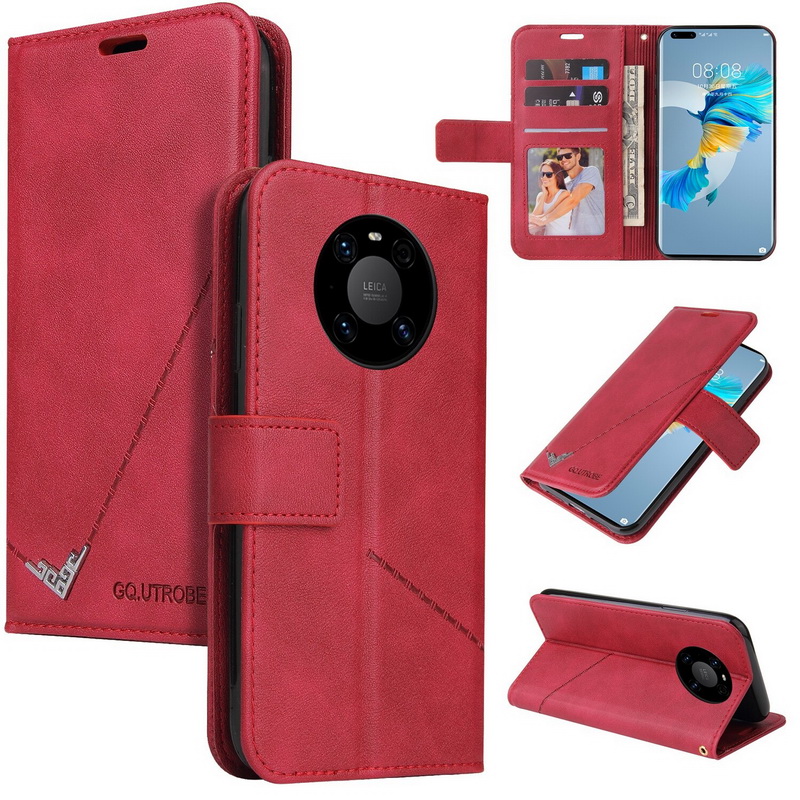 Case Huawei Mate 40 Pro #เคสฝาพับแบบกระเป๋าสตางค์หนัง PU มีช่องเก็บบัตร