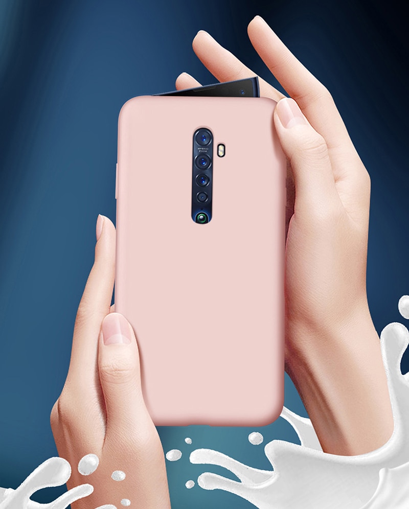 Case Oppo reno 2F #เคสฝาหลังซิลิโคนนิ่ม Liquid Silicone Back Case