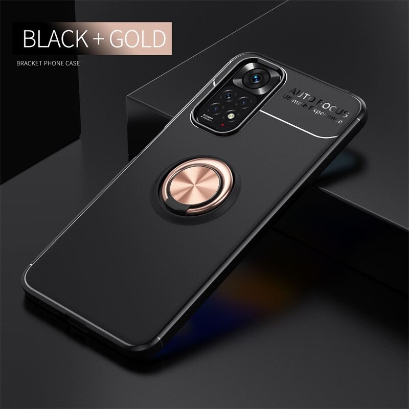 เคส Redmi Note 11 / Redmi Note 11S #เคสฝาหลัง TPU Finger Ring Kickstand (แผ่นโลหะแบบ Built-in)