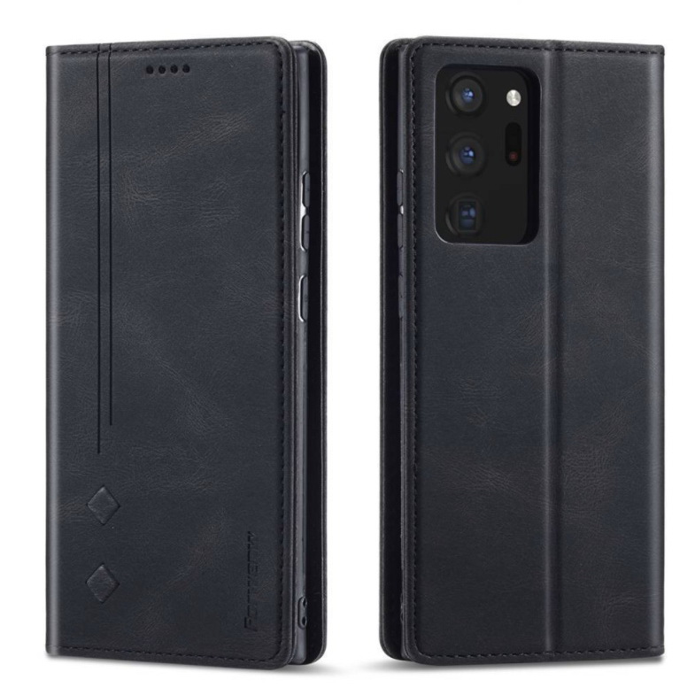 Case Samsung Galaxy Note 20 Ultra / Note 20 Ultra 5G #เคสฝาพับหนัง PU สไตล์กระเป๋าสตางค์พร้อมช่องใส่การ์ด Fashion Retro Card Slot Wallet Flip Cover PU Leather Phone Case