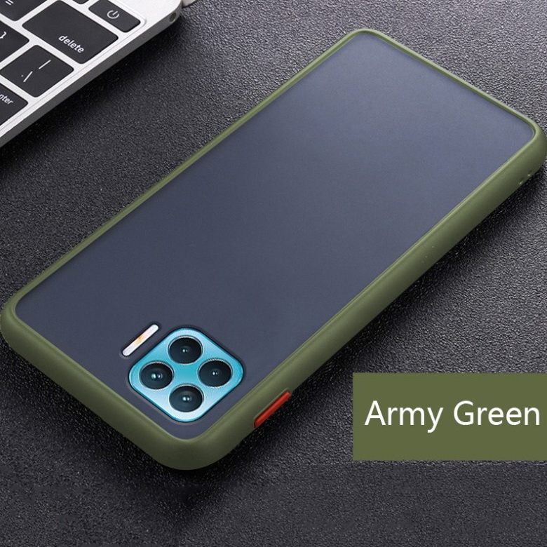 เคส Oppo A93 #เคสฝาหลังซิลิโคนโปร่งแสงขอบนิ่ม Frosted Translucent Silicone Case