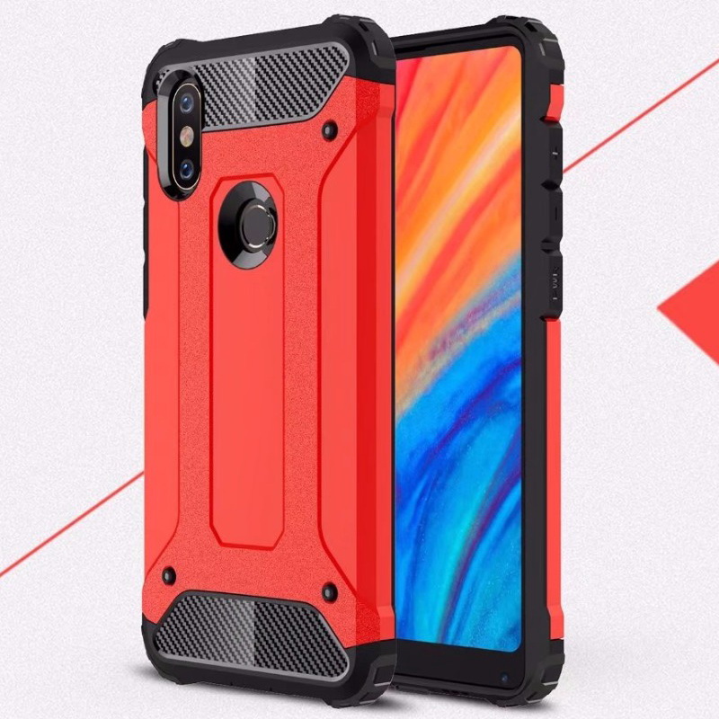 Case Xiaomi Mi Mix 2s #เคสฝาหลังเกราะป้องกัน ไฮบริด พลาสติก+TPU