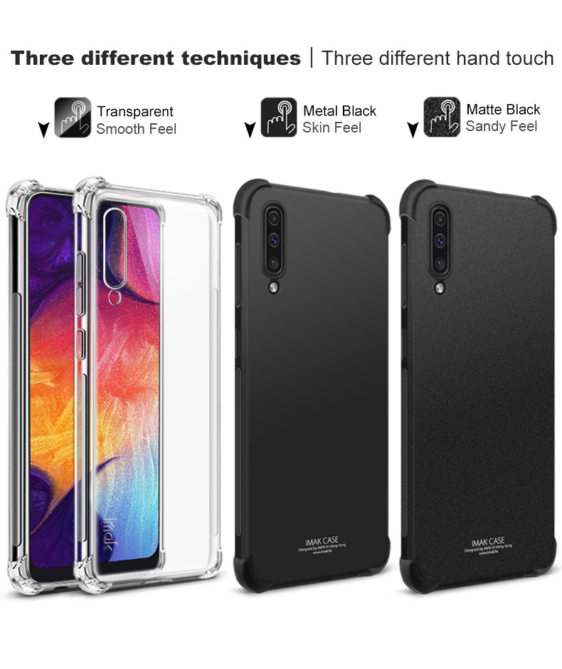 Case Samsung Galaxy A50 / A50s / A30s #เคสฝาหลัง IMAK มุมกันกระแทก Soft TPU Case + ฟิล์มกันรอย
