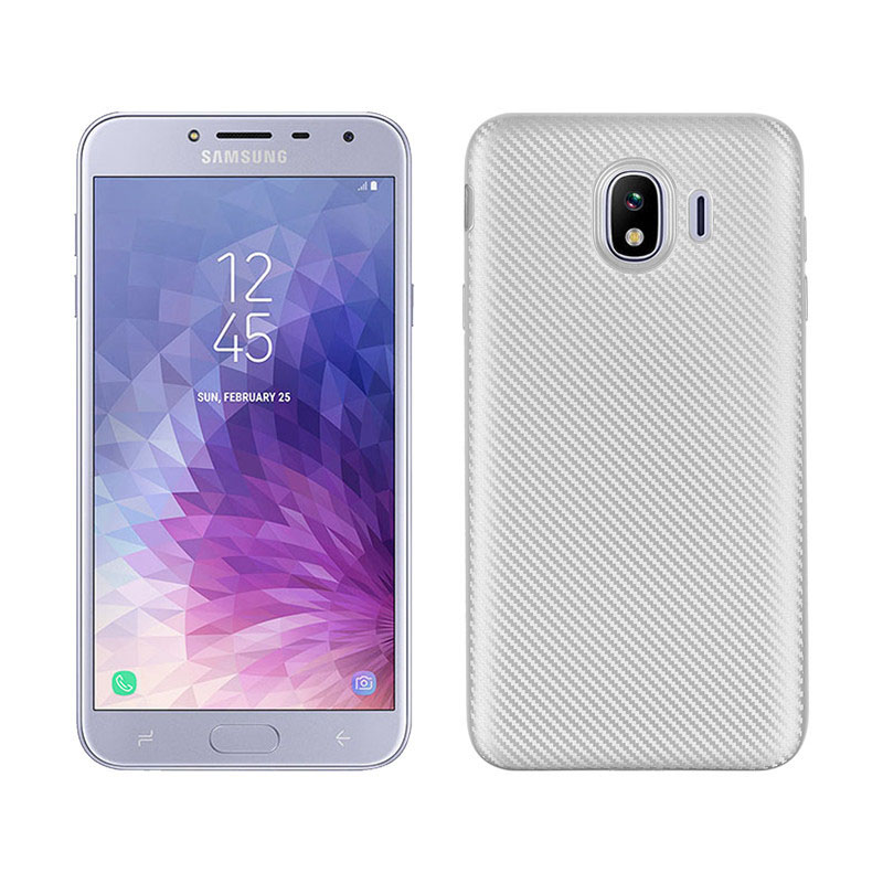 Case Samsung Galaxy J4 (2018) #เคสฝาหลัง TPU นิ่มแบบคาร์บอนไฟเบอร์ Soft Skin Case